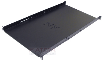 Bandeja fixa 1U, 19 pol. regulvel Nilko de 700-1000mm
