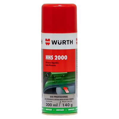 Graxa liquida lubrificante Wurth HHS 2000 200ml 140g