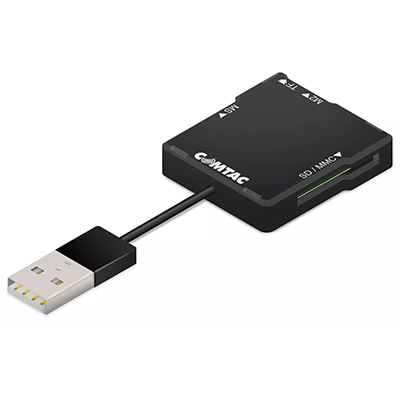 Leitor de cartes de memria Comtac 9207 USB-2 MMC SD MS MS-PRO MS-DUO