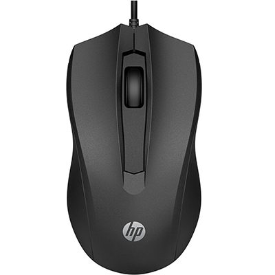 Mouse com fio 1600 dpi HP 100 USB2 3 botes c/ roller