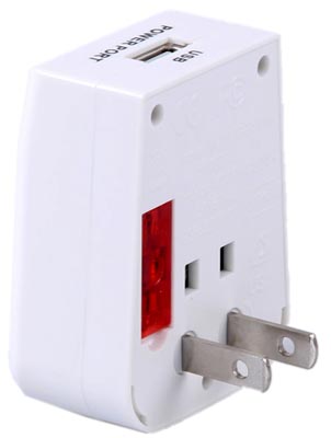 Adaptador de tomadas universal NewLink com USB