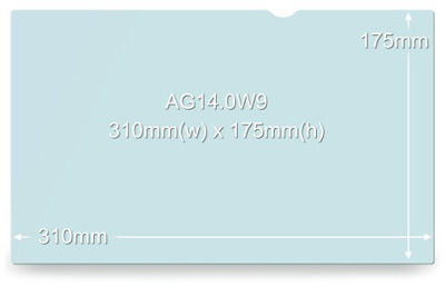 Filtro anti-reflexo anti-glare 3M 14,0 pol. AG14.0W9