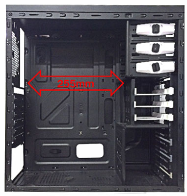 Gabinete midi torre K-Mex CG-08T3 3 baias sem fonte