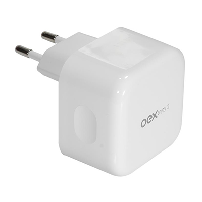 Carregador de tomada 35W OEX CG208 2 portas USB-C