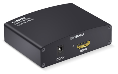 Conversor de vdeo HDMI p/ VGA c/ udio, Comtac 9219