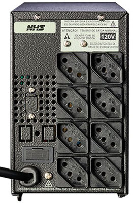 Nobreak senoidal 1KVA (600W) NHS Compact Bivolt/120V