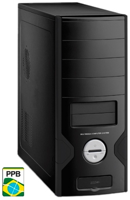 Gabinete mini ATX K-Mex CX-1667 c/ PPB sem fonte