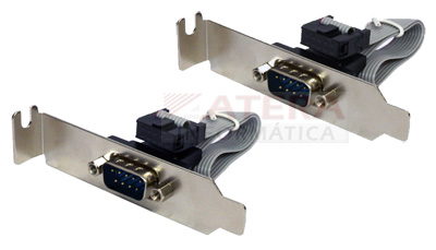 Placa serial PCIe 2 portas FlexPort F2122C perfil duplo