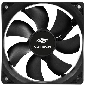 Cooler 80 x 80 mm 3 pinos de placa me C3Tech F7-MB10BK