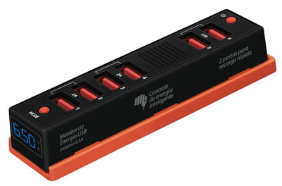 Carregador USB 6X Comtac 9328 32,5W 6,5A c/ fonte