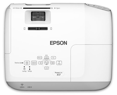 Projetor multim. Epson PowerLite X17 1024x768 2700 ANSI