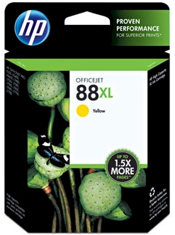 Cartucho tinta HP C9393AL 88XL amarelo 21ml K540, K5400