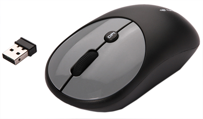 Teclado, mouse s/ fio C3Tech K-W200 preto, antirespingo