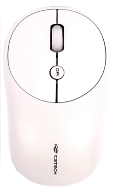 Teclado, mouse s/ fio C3Tech K-W200 branco antirespingo