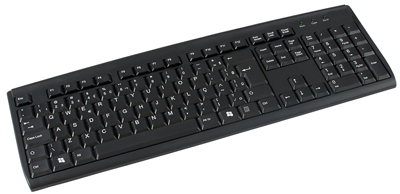 Teclado preto K-Mex KB-2428 ABNT2 107 teclas, USB2