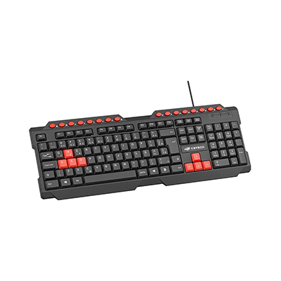 Teclado Gamer C3Tech KG-10BK V2 ABNT2 16 teclas atalho, USB