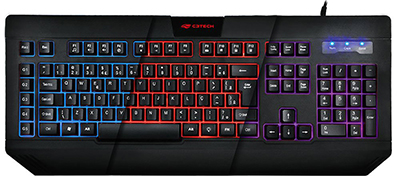 Teclado Gamer C3Tech KG-110 5 teclas c/ macro e LED