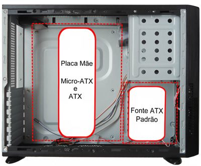 Gabinete ATX slim torre Casemall S103S Luna Silver 382