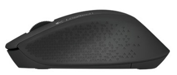 Mouse sem fio Logitech m280 1000 dpi 3 botes preto USB