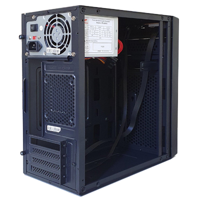 Gabinete micro ATX C3Tech MT-23V2BK USB2 fonte 200W