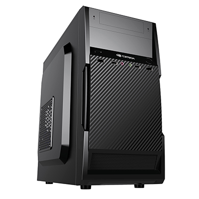 Gabinete micro-ATX C3Plus MT-25V2BK 2 baias, fonte 200W