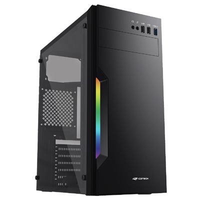 Gabinete Gamer torre C3Tech MT-G210BK sem fonte