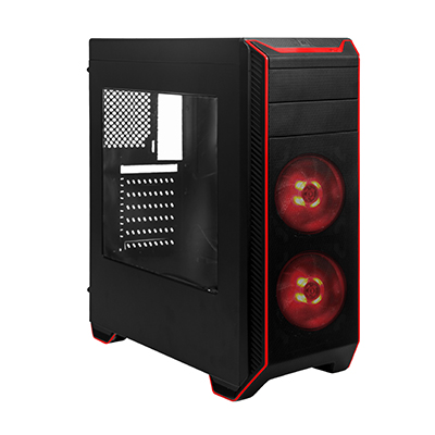 Gabinete gamer C3Tech MT-G660 s/ fonte c/ 2 USB2 1 USB3