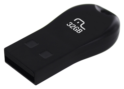 Mini pendrive 32GB, Multilaser PD772, 10Mbps e 3Mbps 