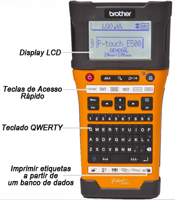 Rotulador profissional Brother PT-E550W maleta USB WiFi