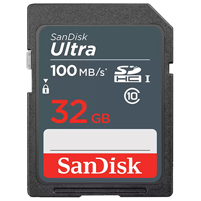 Carto de memria 32GB Sandisk SDSDUNR-032G Ultra SDXC UHS-I 100MBps