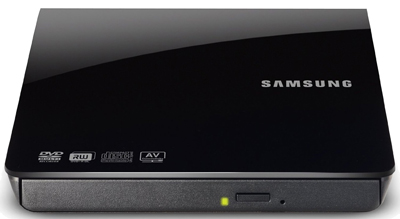 Gravador de DVD slim externo Samsung SE-208AB, 8X