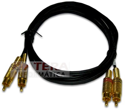 Cabo de som estreo RCA macho 2 metros 10447-000