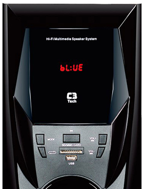 Mini System 2.1 C3Tech SP-365B 44W RMS Bluetooth USB FM