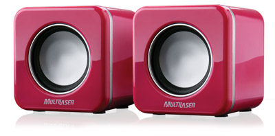 Caixas de som Power Cube Multilaser SP103 4W RMS USB P2