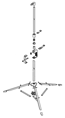 Tela de projeo c/ trip, 3M com 1,8 m X 1,8 m, 70p.