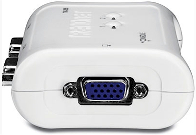 Switch KVM 2 portas, cabos PS2 Trendnet TK-205K V1.4R