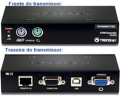 Kit de extenso KVM cat 5 TrendNet TK-EX3, at 150m PS2