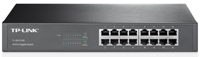 Switch rack TP-Link TL-SG1016D, 16 portas Gigabit 32Gbps