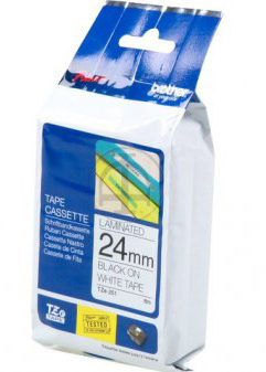 Fita branca c/ letras pretas Brother TZe-251 24mm, 8m