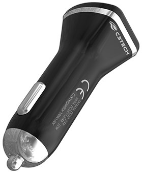 Carregador veicular USB Lightning C3Tech UCV-L240 2,4A 