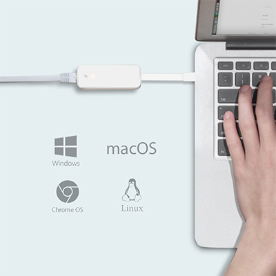Adaptador Rede TP-Link UE300 USB-C p/ RJ45 Gigabit