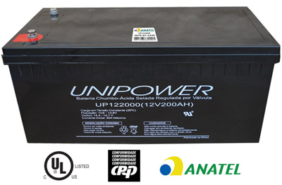 Bateria chumbo-acido Unipower UP122000, 12V 200Ah M8 V0