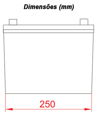 Bateria chumbo-acido Unipower UP12800-P 12V 80Ah M6 V0