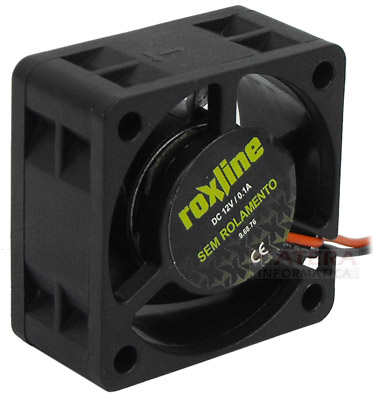 Cooler 40x40x20 mm, 12V Roxline no roletado, 2 fios