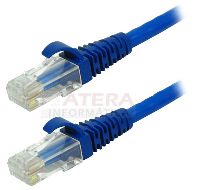 Patch cord Multilaser WI212 Cat.5e azul c/ 5 m