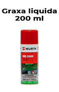 Graxa liquida lubrificante Wurth HHS 2000 200ml 140g2