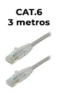 Patch cord CAT6 Furukawa T568A/B LSZH cinza 3m2