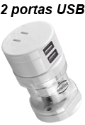 Adaptador de energia universal c/ USB NewLink AD103