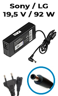 Carregador BestBattery p/ Sony 19,5V 92W Pino 6,5x4,4mm