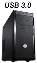 Gabinete torre Cooler Master N300 USB 3.0 preto